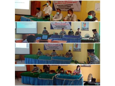 Kegiatan musyawarah pembentukan kepengurusan Komite SMPN 13 Tubaba Periode 2021-2023